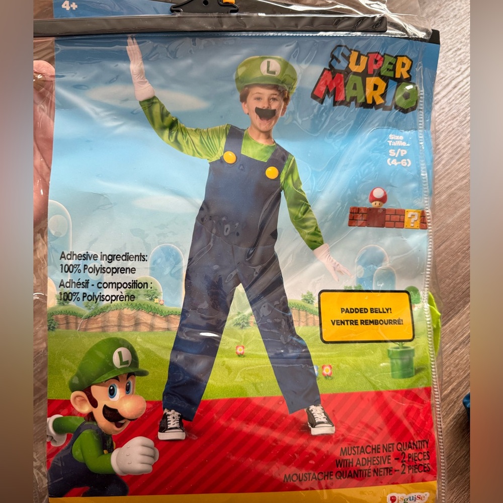 Luigi Kids Costume - Green and Blue